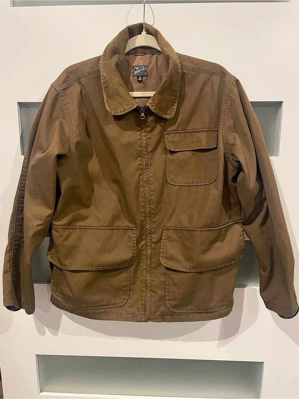 Benny Gold Men's Utility Field Jacket Brown Medium Like New